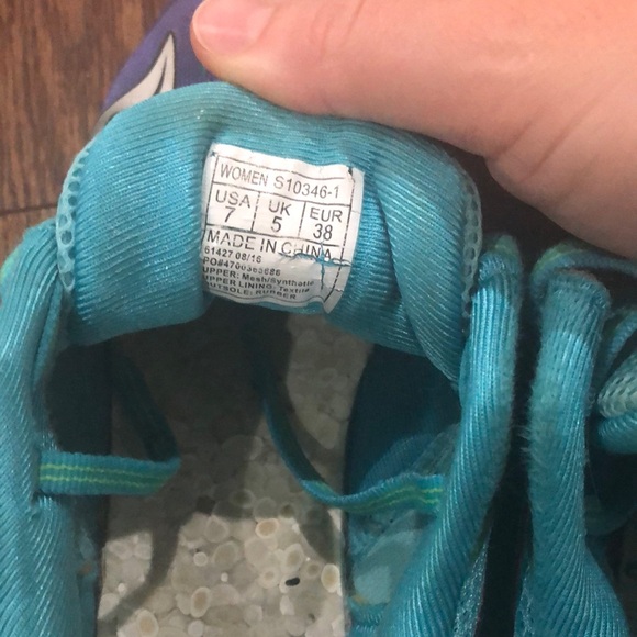 Saucony Triumph ISO 3 Teal and Purple Athletic Shoes - Picture 5 of 5